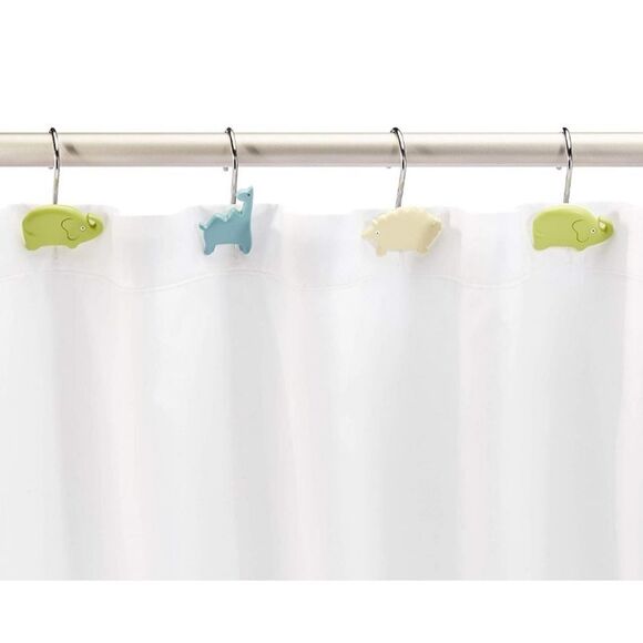 Kids Decor Zoo Animals Shower Curtain Hooks. 12 NIP - Picture 5 of 6